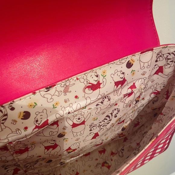 LOUNGEFLY Winnie the Pooh Gingham Crossbody Bag - Picture 14 of 14